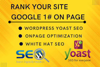 do yoast onpage SEO optimization wordpress website with google top ranking