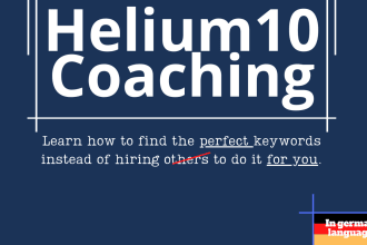 coach you in amazon KDP and fba keyword finding with helium 10