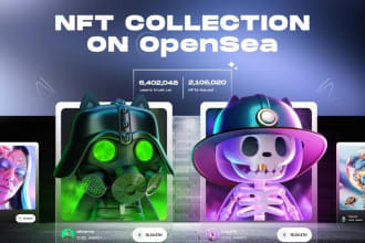 design nft landing page and nft website using wordpress