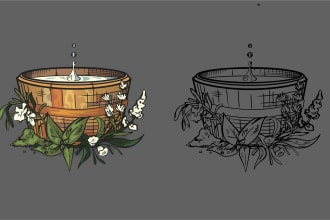 create vector art illustration for you
