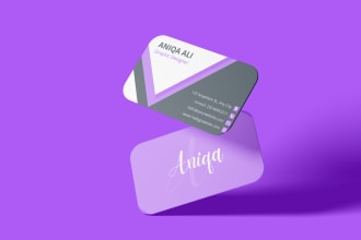 design elegant, creative, cool business card in 3 hours