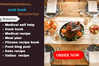 a professional canva design for your recipe cookbook recipe cookbook design