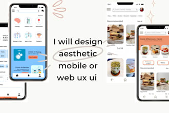 create minimal aesthetic ui ux design for app or website