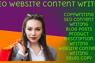 be your SEO website content writer