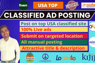 post your ads USA classified ad posting high PR sites