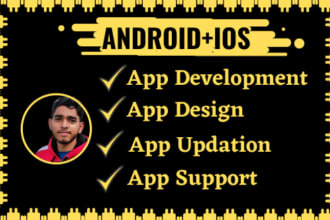 develop ios and android app in swift kotlin java objective c
