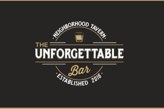 design unique restaurant bar and nightclub logo design