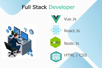 develop responsive react js, next js, and node js websites