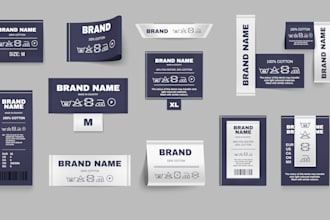 design clothing tags, hang tags, clothing label and hang label within 4hours