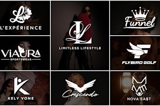 design modern minimalist luxury fashion clothing brand logo