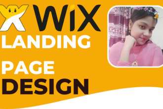 design wix landing page and squarespace