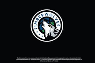 do create an modern wolf logo design