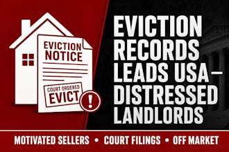 find eviction records landlord leads USA off market