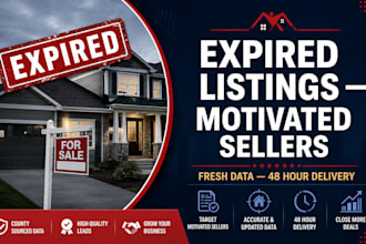 provide expired and cancelled mls listing for investors USA