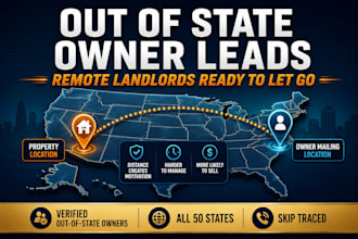 provide out of state absentee owner leads by county USA