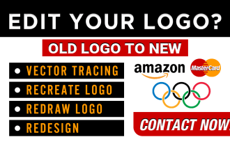 fix, edit, update, design, or redesign your logo or any graphics work in 1 hour