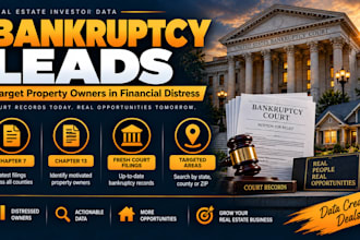 provide bankruptcy leads for real estate investors USA