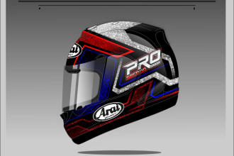 design a helmet for your paint job or sticker wrap