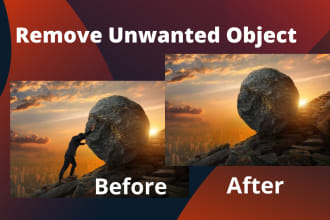 professionally remove background and unwanted object