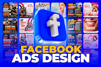 do high converting facebook ads design and banner ads design