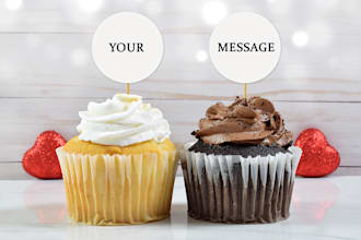 put your message or logo for valentines day