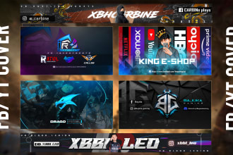 do professional esports gaming banner, youtube facebook banner, gaming header