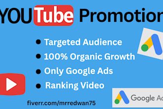 do youtube video promotion use most organic method google adword