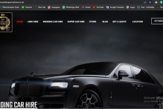 create stunning automotive cars dealership website