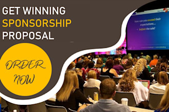 write and design your winning sponsorship or grant proposal for you