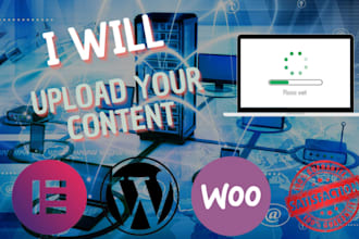 upload the content for your websites