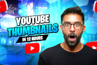 create catchy youtube thumbnail design