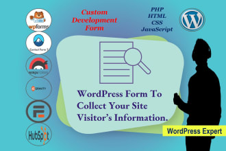 develop or fix any form by plugin or custom PHP code