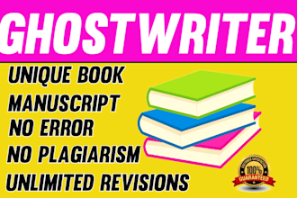 ghostwriting 20,000 words ebook, ghost ebook writer