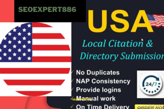 top 350 USA local citations and directory submission for local seo