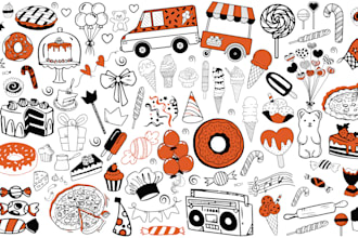 design creative wall art, mural, decal, doodle in 24 hours