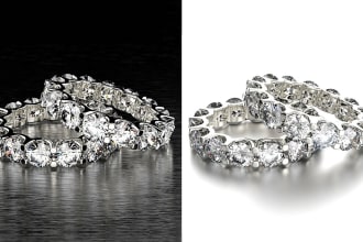 do jewelry product photo retouching in photoshop