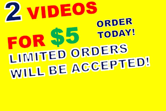 create 2 Epic Titles video intros for just