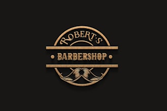 design professional barber shop logo
