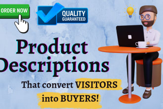 write SEO etsy product descriptions, etsy product listing, listing optimization