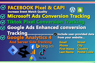 setup google ads enhanced conversion tracking, ga4 serverside tracking with GTM
