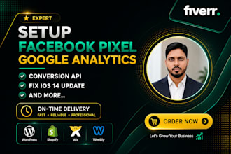 install facebook pixel and google analytics on your website