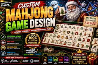 create premium custom mahjong tile ready for production