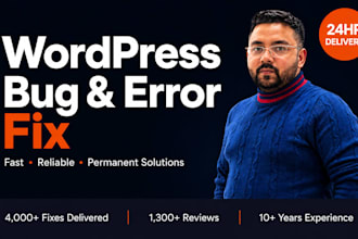 fix your wordpress issues, wordpress errors, problems fast