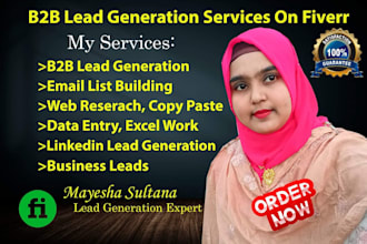 provide b2b lead generation any targeted industry