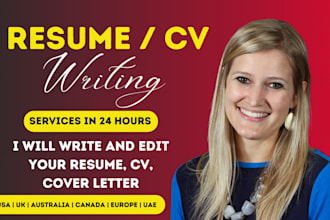 design a job winning resume, professional and attractive CV for all countries
