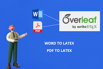 convert word to latex or pdf to latex in overleaf
