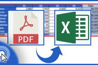 convert pdf to excel