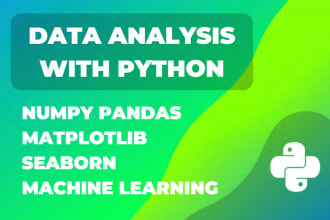 do data analysis projects using pandas, numpy and matplotlib