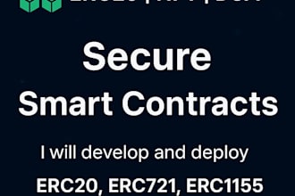develop a secure erc20 token and custom web3 dapp