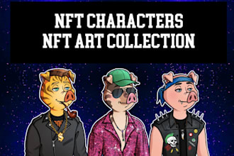 create base character and 1k,5k,10k nft art collection